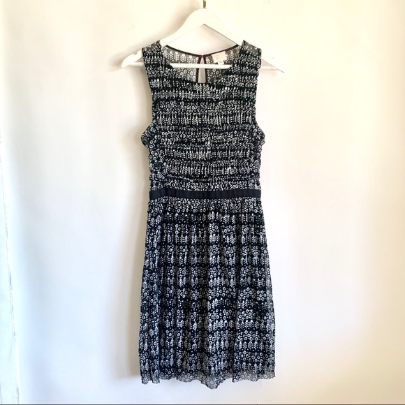 ANTHROPOLOGIE Postmark Ruched Smoked Dress - Picture 4 of 14